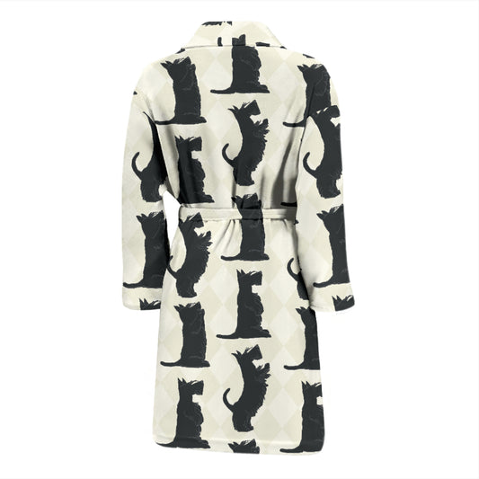 Scottish Terriers Print Design LKS309 Men Bathrobe