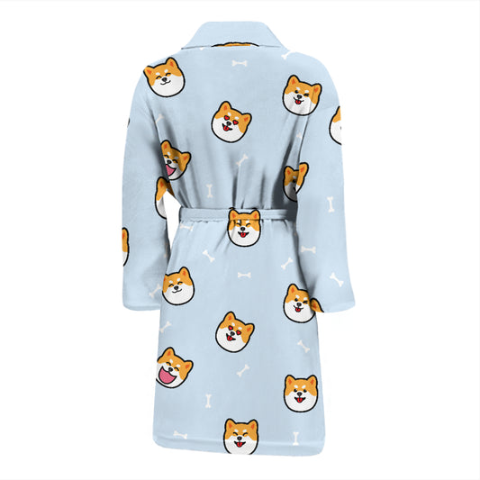 Shiba Inu Print Design LKS3012 Men Bathrobe