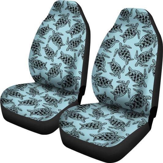 Sea Turtle Print Design LKS3010 Car Seat Covers