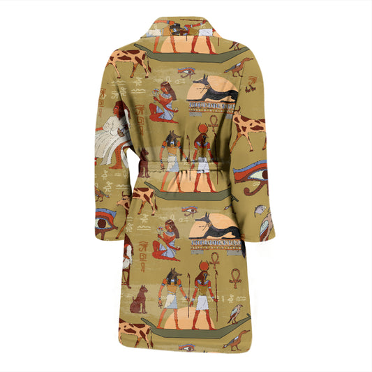 Ancient Greek Classic Pattern Design LKS305 Men Bathrobe