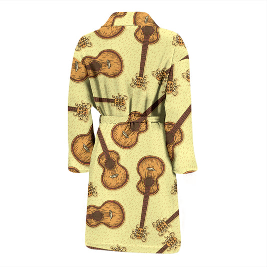 Acoustic Guitar Print Design LKS402 Men Bathrobe