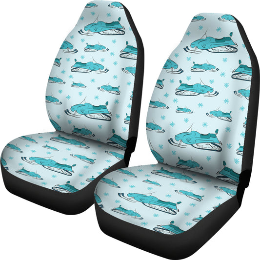 Snowmobile Print Design LKS301 Car Seat Covers
