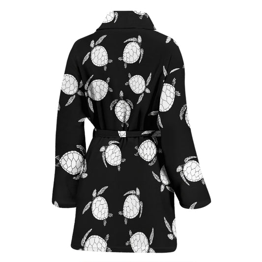 Sea Turtle Print Design LKS303 Women Bathrobe