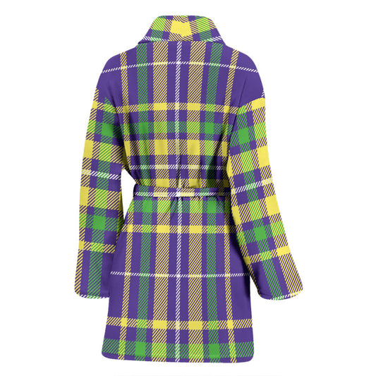 Mardi Gras Pattern Print Design 010 Women Bathrobe