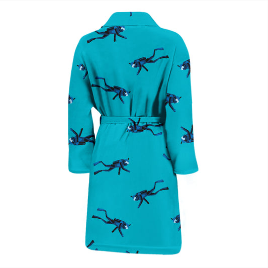 Scuba Driver Print Design LKS304 Men Bathrobe