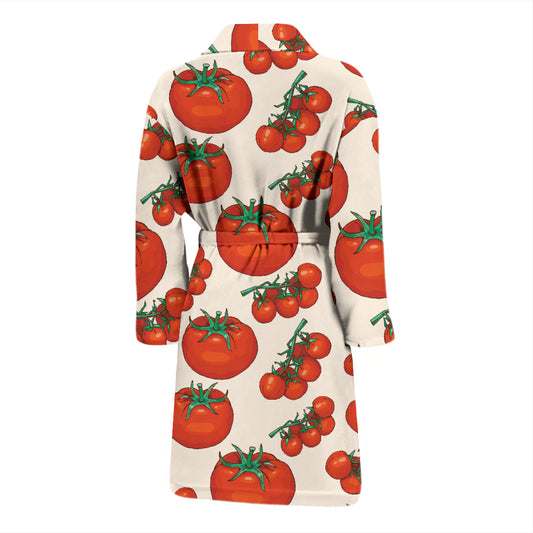 Tomato Print Design LKS302 Men Bathrobe