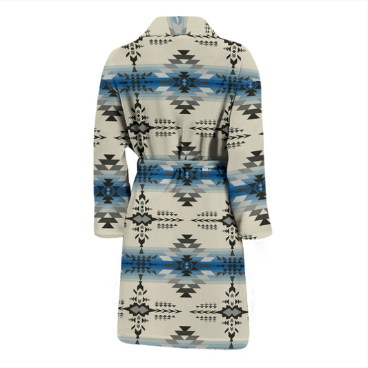Southwest Pattern Print Design LKS304 Men Bathrobe