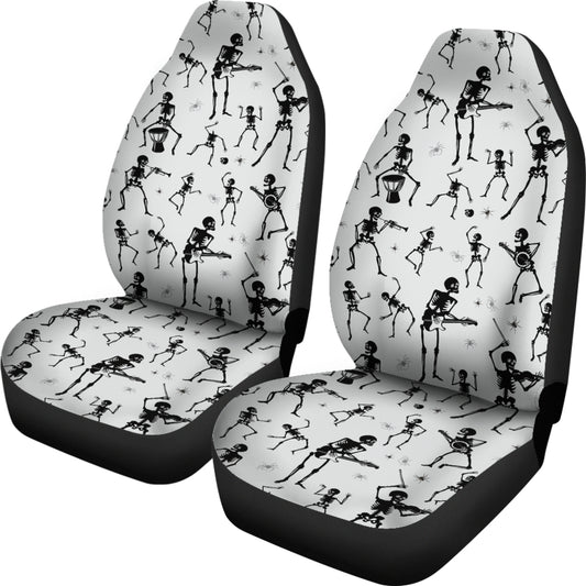 Skeleton Music Player Print Design LKS303 Car Seat Covers
