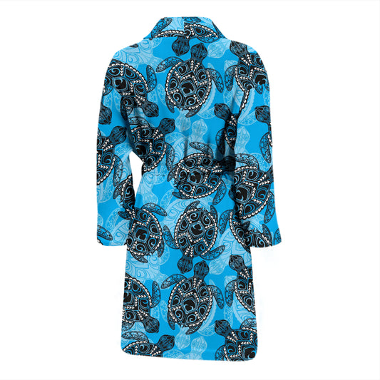 Tribal Pattern Print Design LKS307 Men Bathrobe