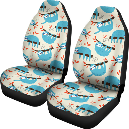 Sloth Print Design LKS3011 Car Seat Covers