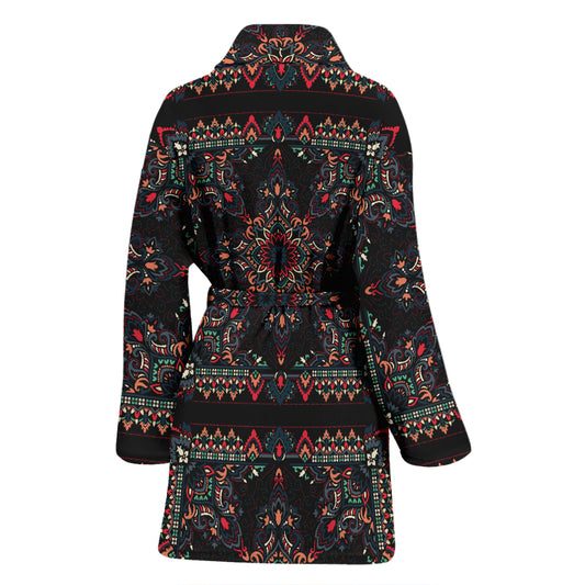 Bandana Print Design LKS307 Women Bathrobe