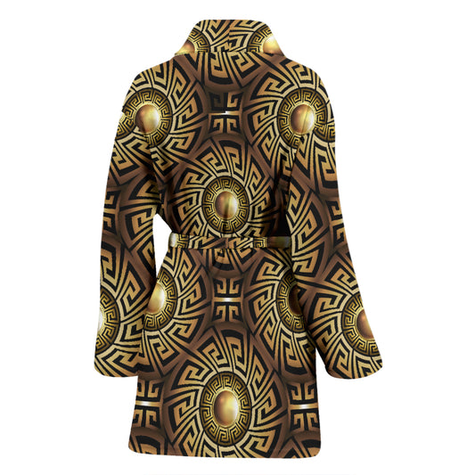 Ancient Greek Print Design LKS3012 Women Bathrobe