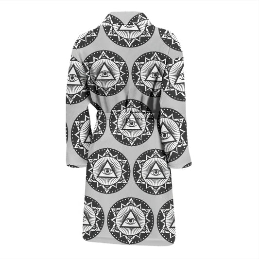 Third Eye Print Design LKS301 Men Bathrobe