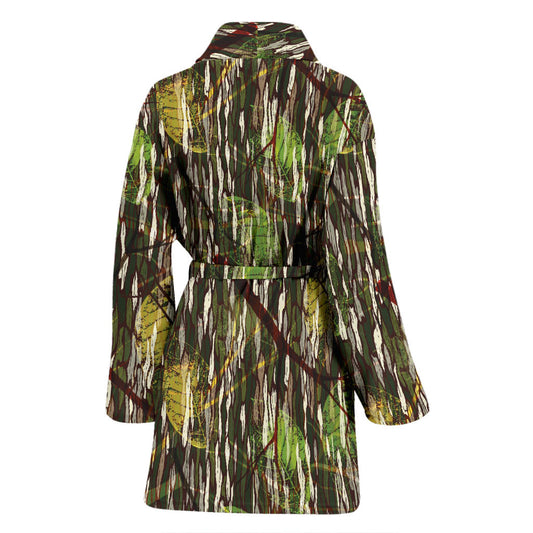 Camouflage Realtree Pattern Print Design 02 Women Bathrobe