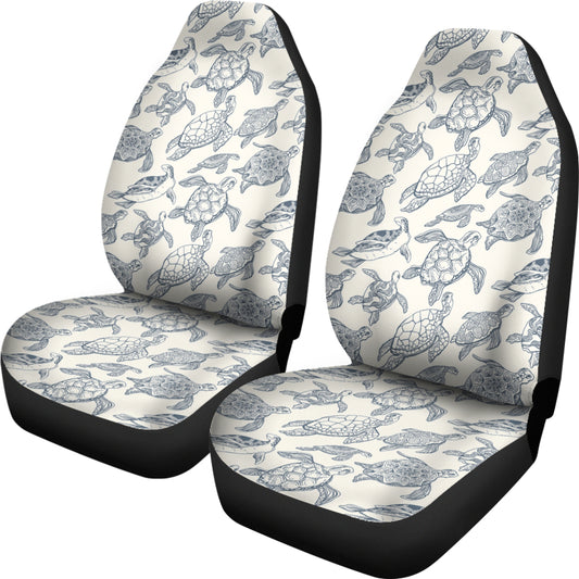 Sea Turtle Print Design LKS304 Car Seat Covers