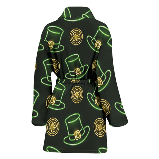 St Patricks Day Print Design LKS308 Women Bathrobe