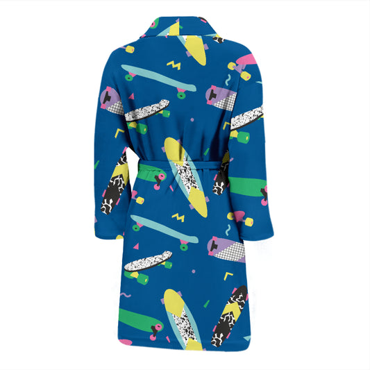 Skateboard Print Design LKS302 Men Bathrobe