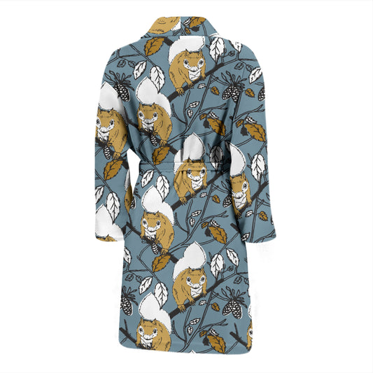 Squirrel Print Design LKS305 Men Bathrobe