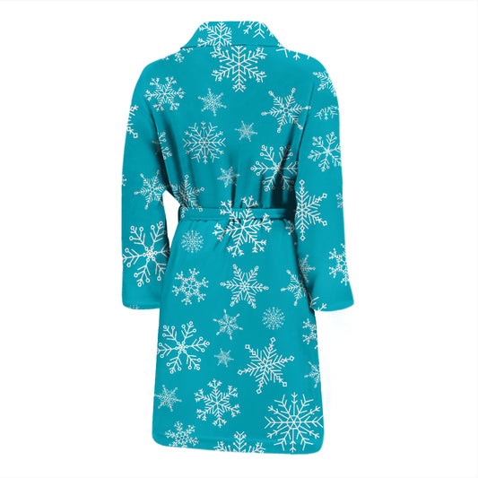 Snowflake Print Design LKS304 Men Bathrobe