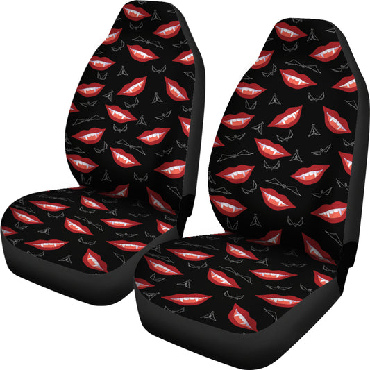 Vampire Lips Print Design LKS301 Car Seat Covers