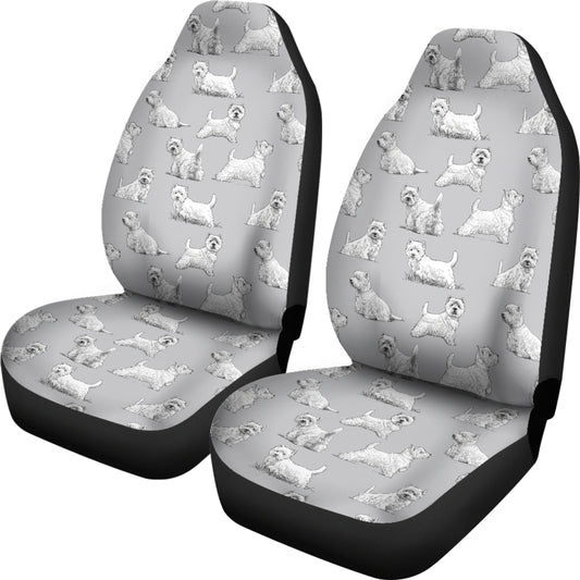 Scottish Terriers Print Design LKS3011 Car Seat Covers