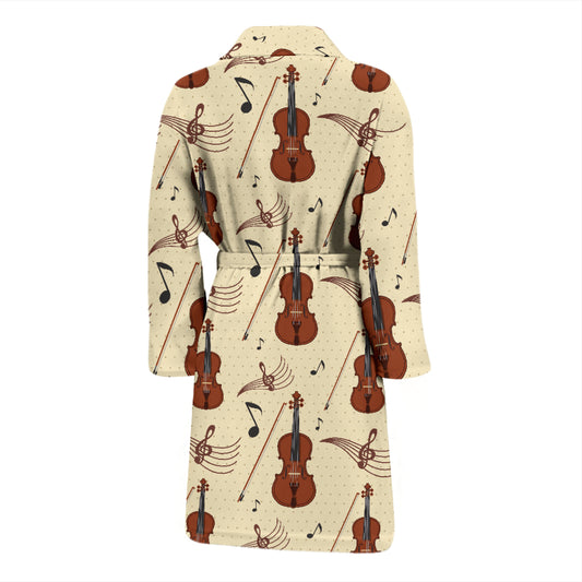 Cello Print Design LKS402 Men Bathrobe