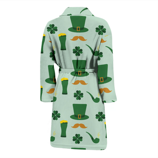 St Patricks Day Print Design LKS304 Men Bathrobe