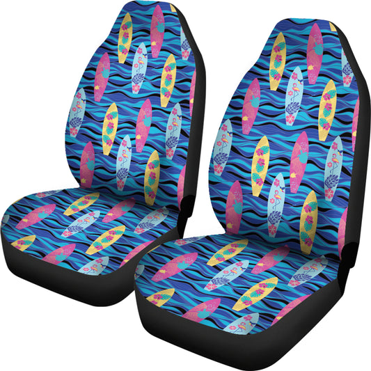 Surfboard Print Design LKS304 Car Seat Covers