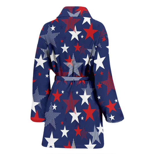 Star Print Design LKS304 Women Bathrobe
