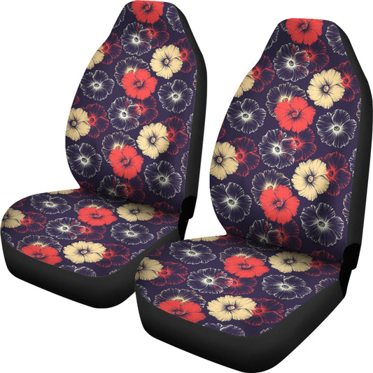 Tropical Flower Print Design LKS302 Car Seat Covers