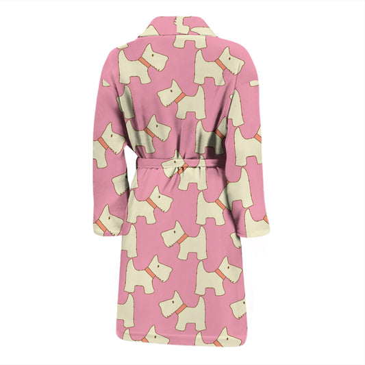 Scottish Terriers Print Design LKS306 Men Bathrobe