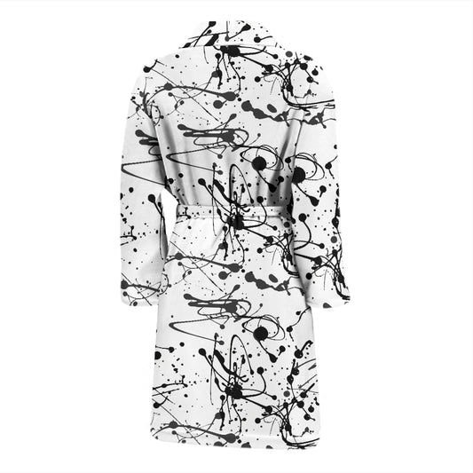 Splatter Print Design LKS305 Men Bathrobe