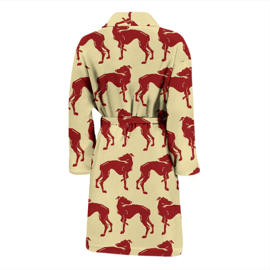 Whippets Print Design LKS301 Men Bathrobe