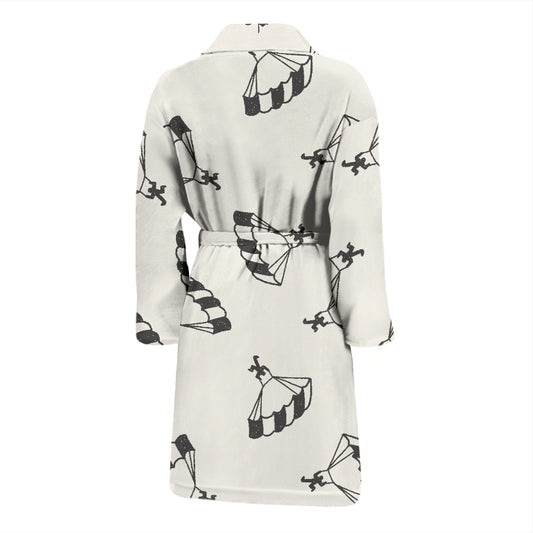 Skydiver Print Design LKS301 Men Bathrobe
