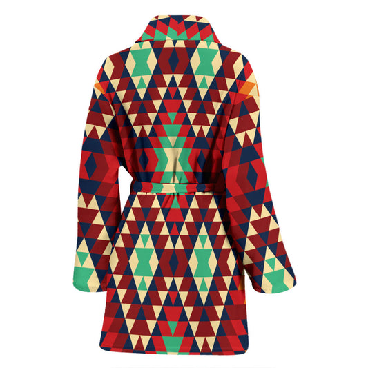 Native Pattern Print Design A07 Women Bathrobe