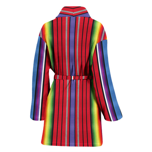 Serape Print Design LKS305 Women Bathrobe