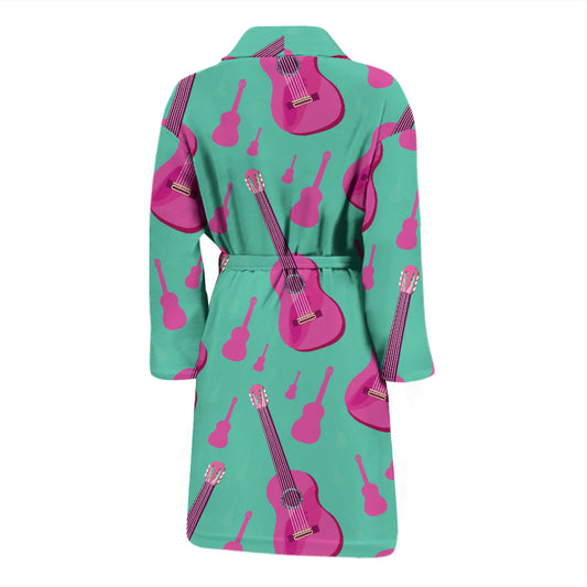 Acoustic Guitar Print Design LKS405 Men Bathrobe
