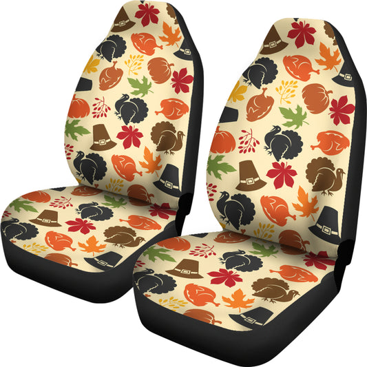 Thanksgiving Print Design LKS303 Car Seat Covers