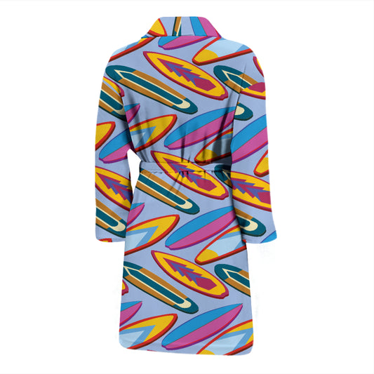 Surfboard Pattern Print Design LKS303 Men Bathrobe