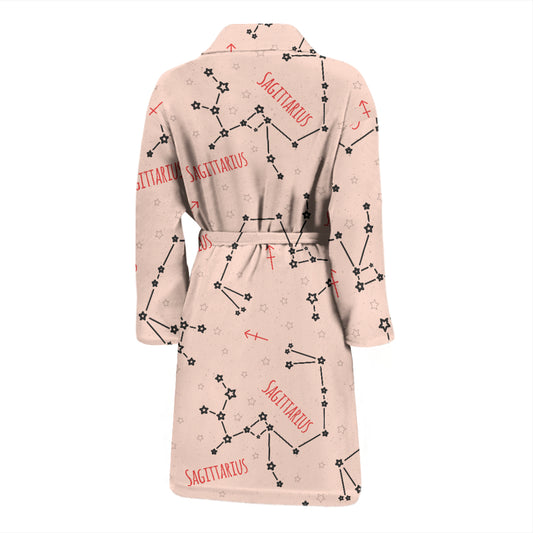 Sagittarius Star Print Design LKS302 Men Bathrobe