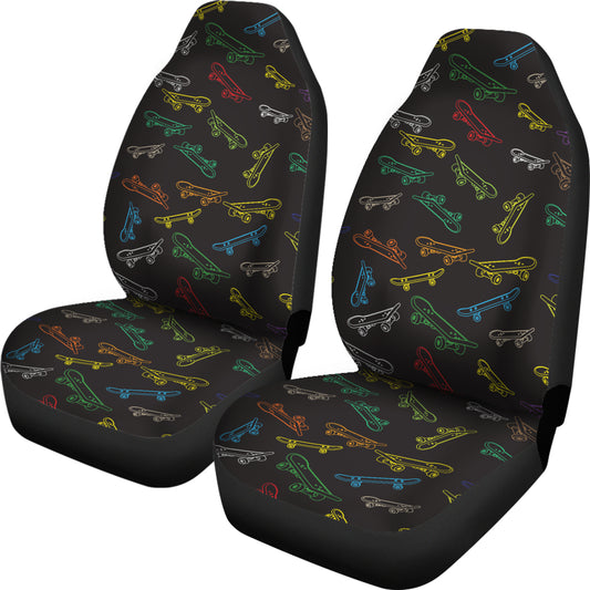 Skateboard Print Design LKS301 Car Seat Covers