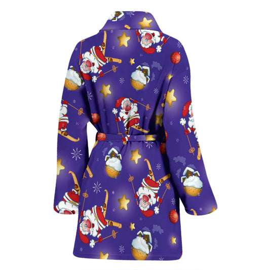Ski Print Design LKS308 Women Bathrobe