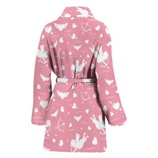 Cupid Pattern Print Design 03 Women Bathrobe
