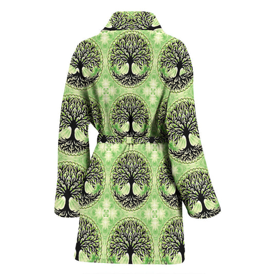 Celtic Pattern Print Design 010 Women Bathrobe