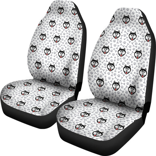 Siberian Huskies Print Design LKS305 Car Seat Covers
