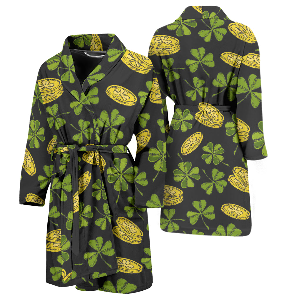 St Patricks Day Print Design LKS305 Men Bathrobe