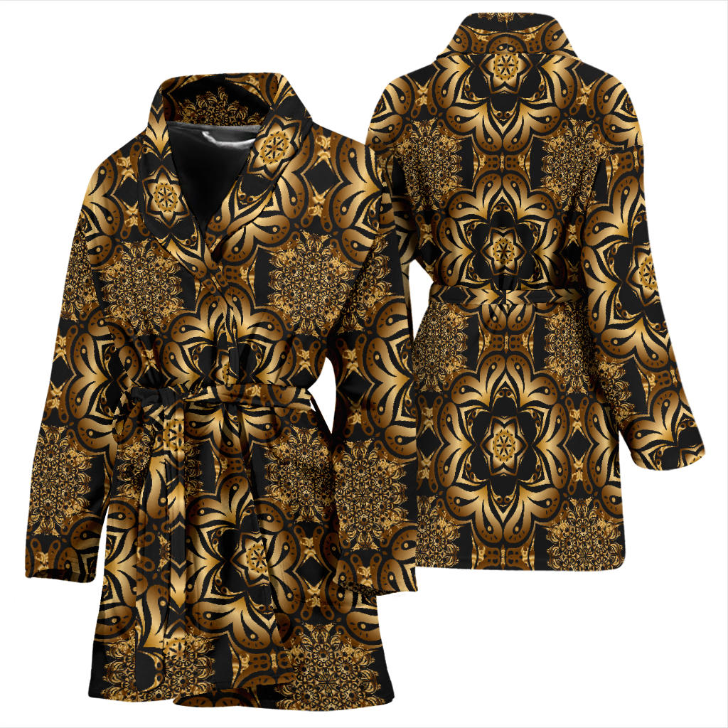 Celtic Pattern Print Design 07 Women Bathrobe