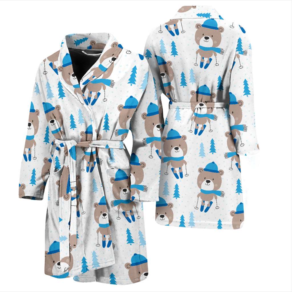 Ski Print Design LKS306 Men Bathrobe