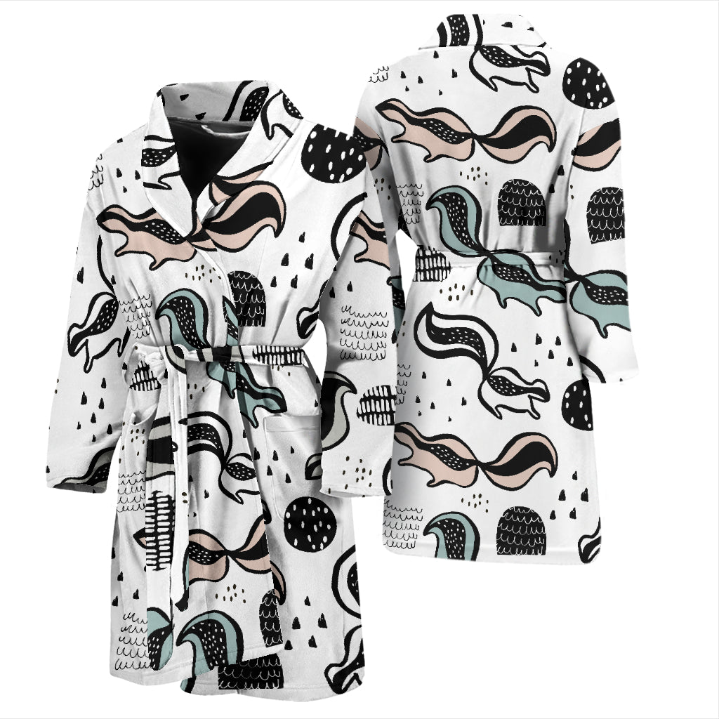 Skunk Print Design LKS303 Men Bathrobe
