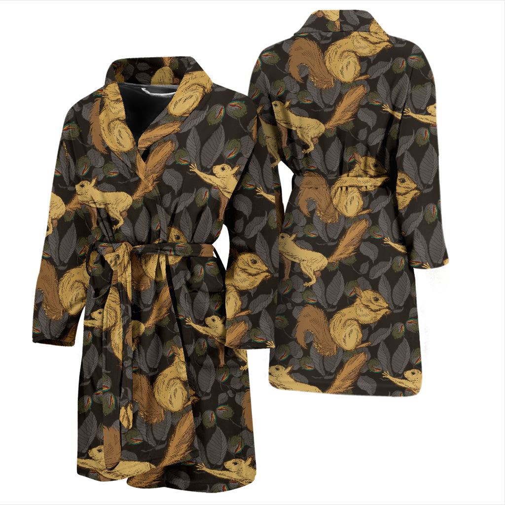 Squirrel Print Design LKS309 Men Bathrobe